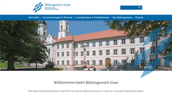 Desktop Screenshot of bildungswerk-irsee.de