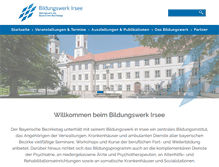 Tablet Screenshot of bildungswerk-irsee.de